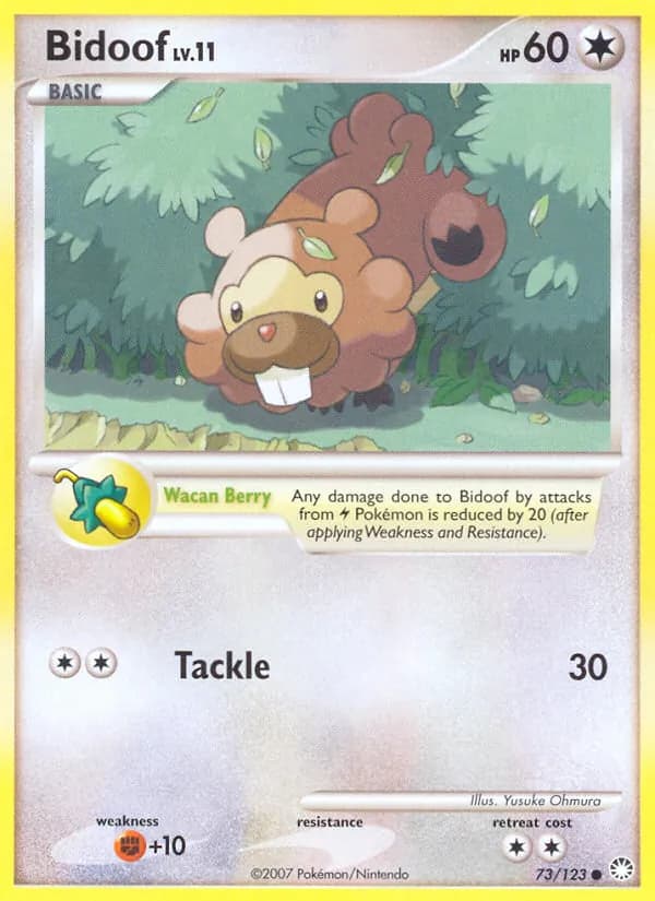 Bidoof — Mysterious Treasures, Common