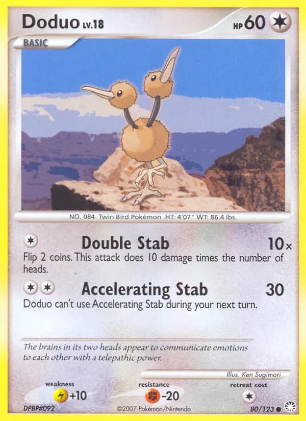 Doduo — Mysterious Treasures, Common
