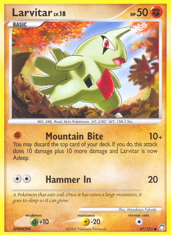 Larvitar — Mysterious Treasures, Common