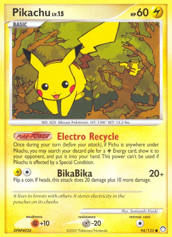 Pikachu — Mysterious Treasures, Common