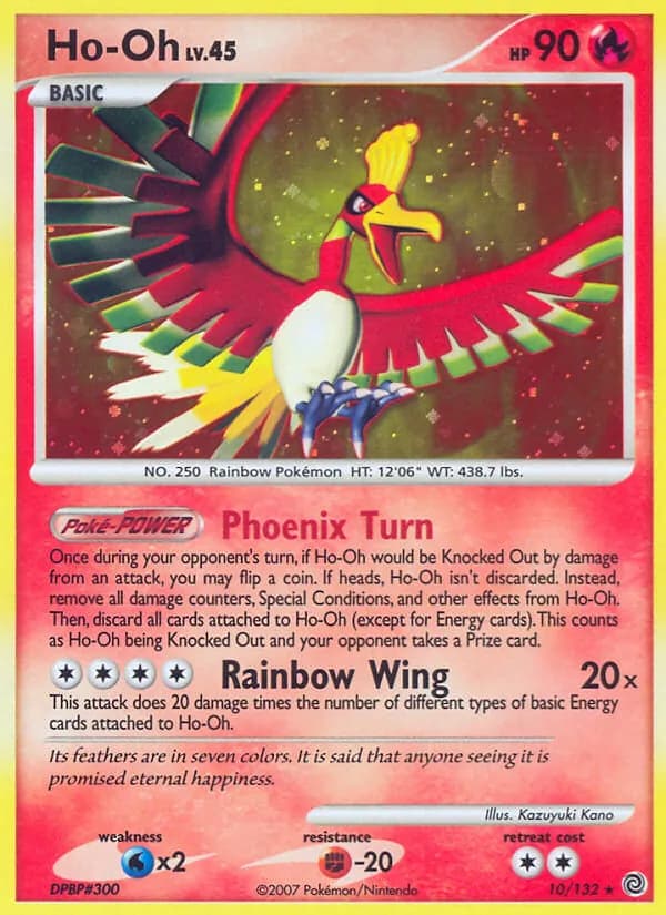 Ho-Oh — Secret Wonders, Rare Holo