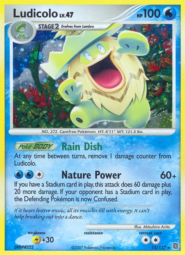 Ludicolo — Secret Wonders, Rare Holo