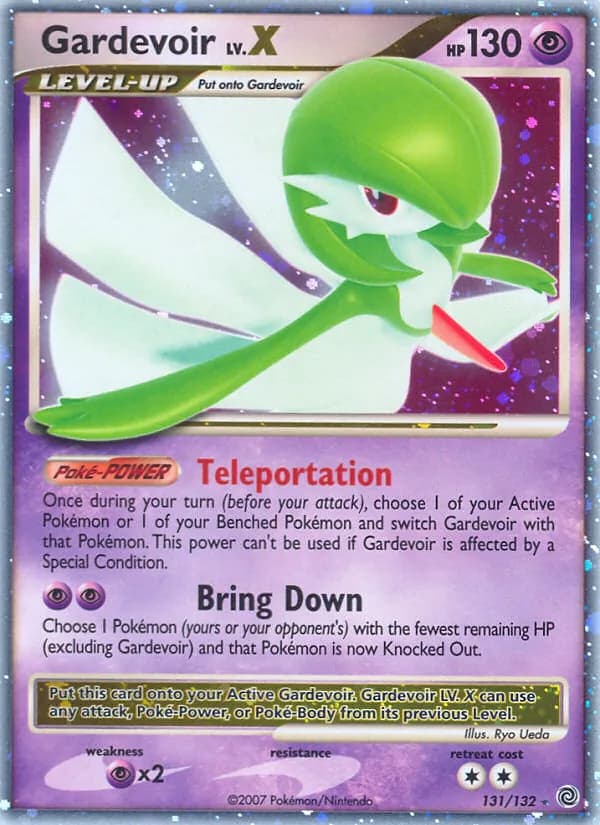 Gardevoir — Secret Wonders, Rare Holo LV.X