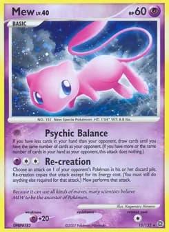 Mew — Secret Wonders — Rare Holo