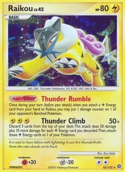 Raikou — Secret Wonders — Rare Holo