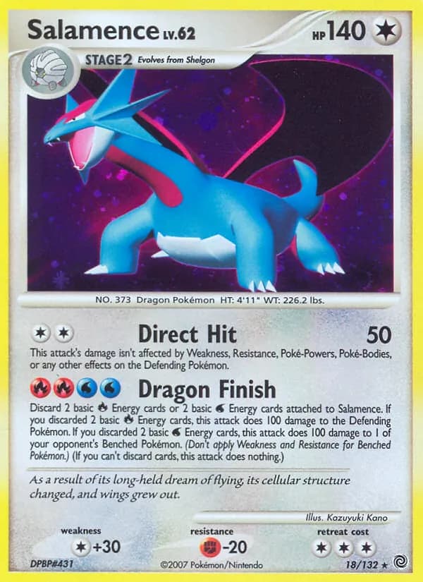 Salamence — Secret Wonders, Rare Holo