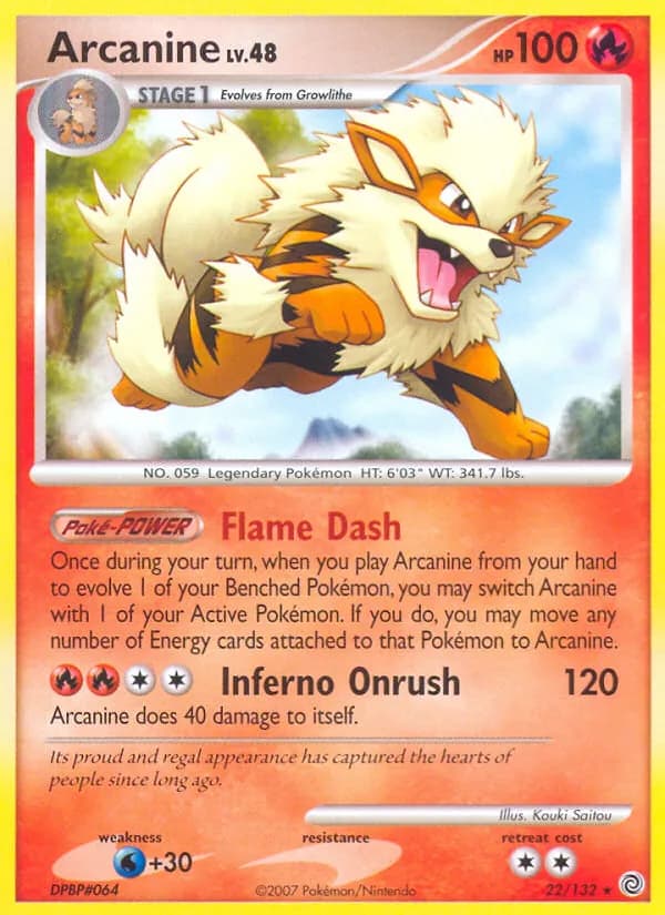 Arcanine — Secret Wonders, Rare