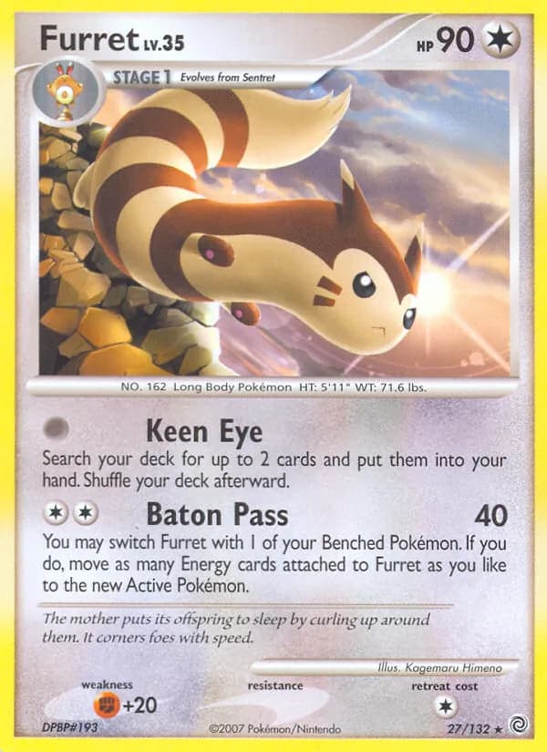 Furret — Secret Wonders, Rare