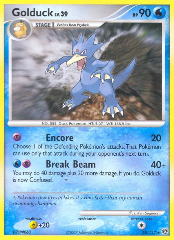 Golduck — Secret Wonders, Rare