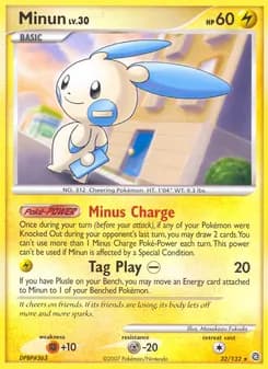 Minun — Secret Wonders — Rare