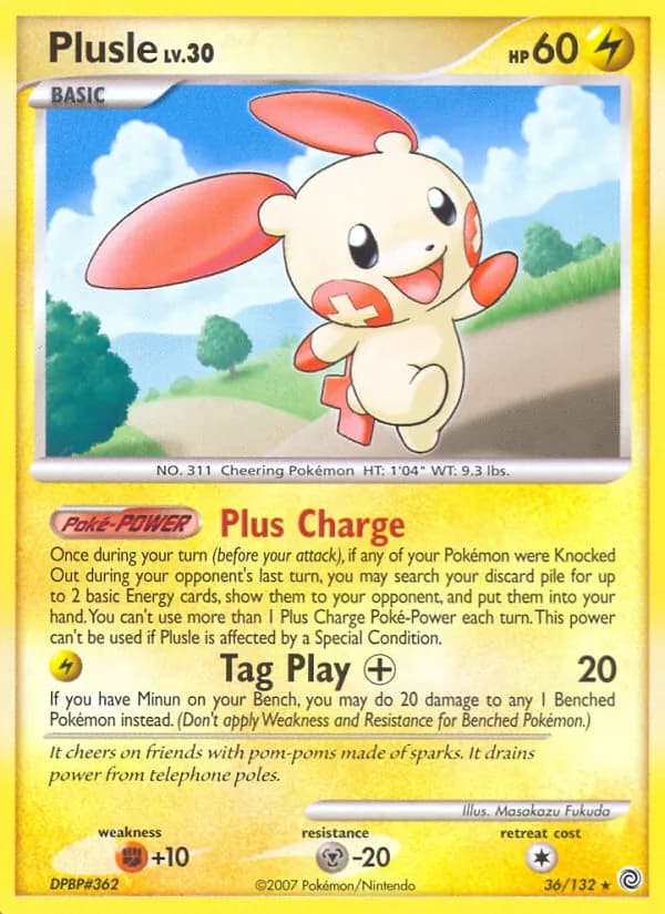 Plusle — Secret Wonders, Rare