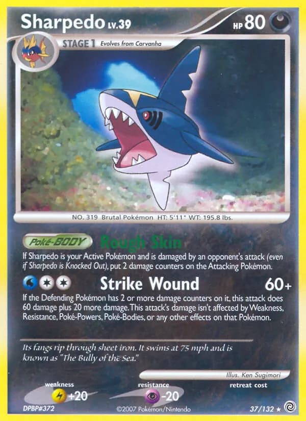 Sharpedo — Secret Wonders, Rare