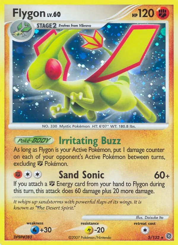 Flygon — Secret Wonders, Rare Holo