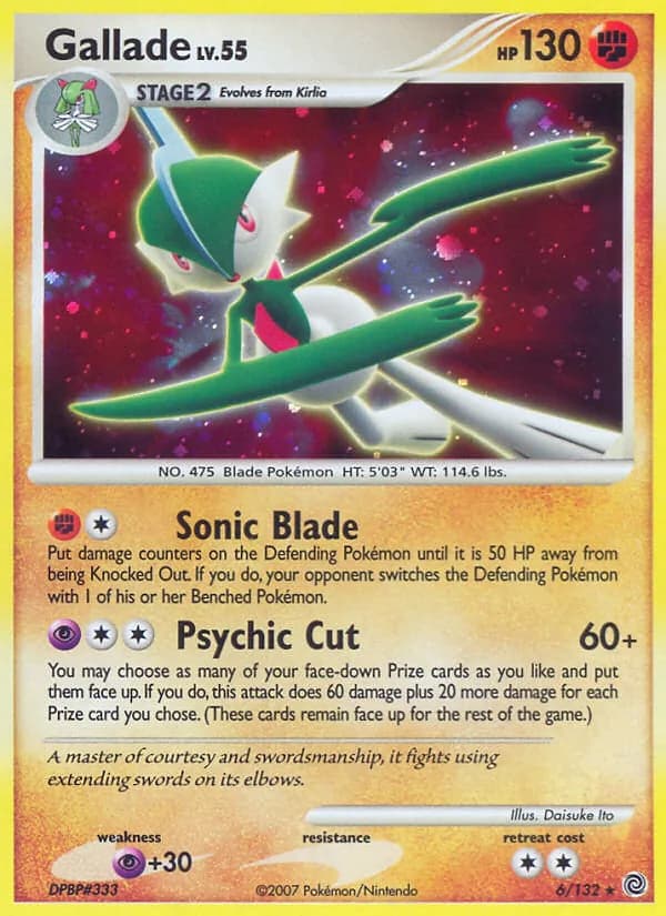 Gallade — Secret Wonders, Rare Holo