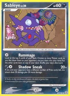Sableye — Secret Wonders — Uncommon