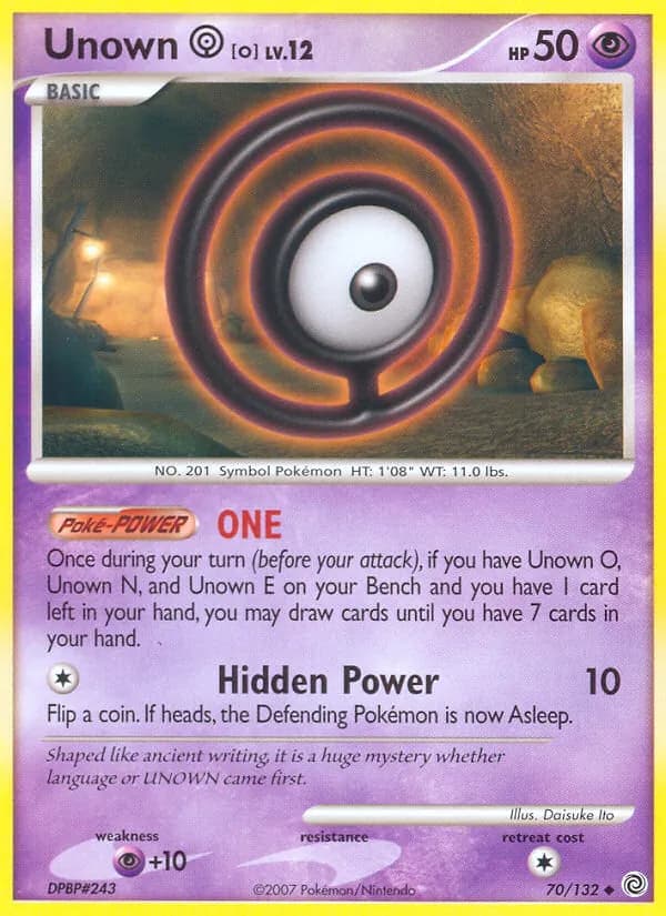 Unown O — Secret Wonders, Uncommon