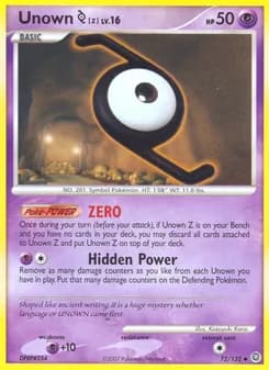 Unown Z — Secret Wonders — Uncommon