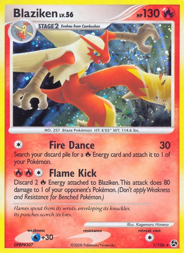 Blaziken — Great Encounters, Rare Holo