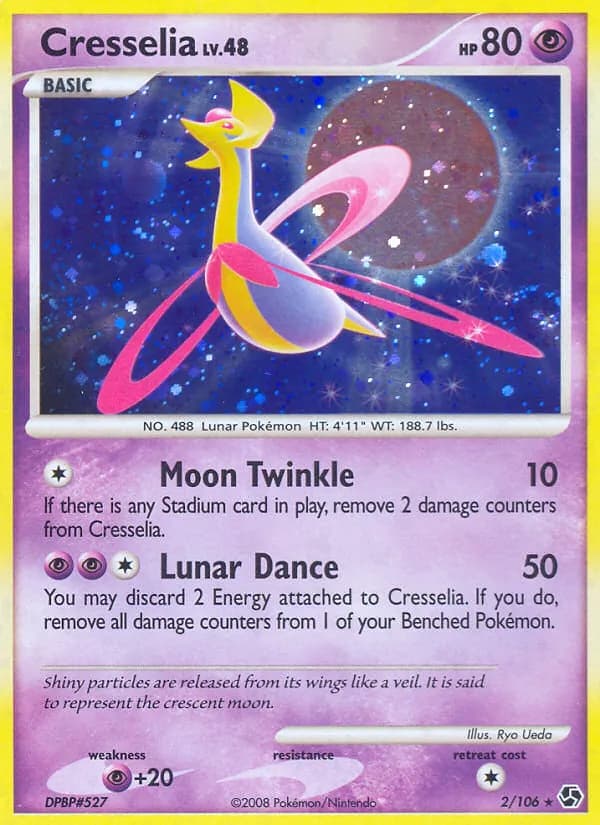 Cresselia — Great Encounters, Rare Holo