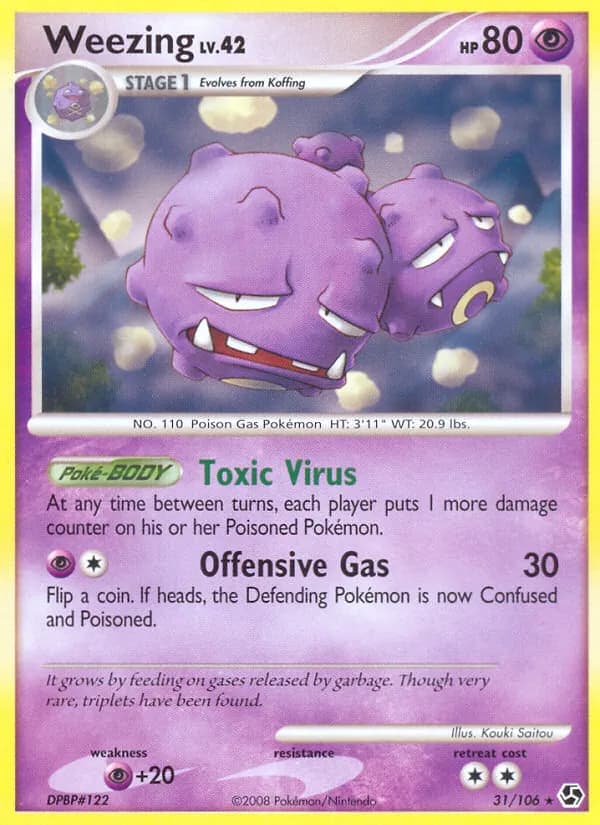 Weezing — Great Encounters, Rare