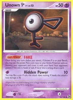 Unown F — Great Encounters — Uncommon