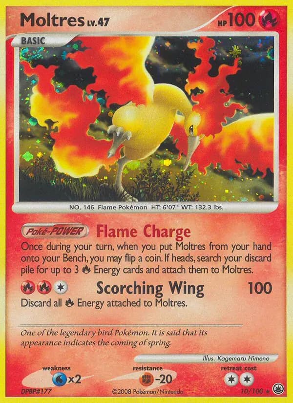 Moltres — Majestic Dawn, Rare Holo