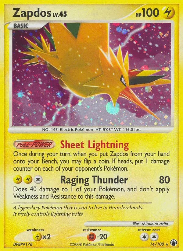 Zapdos — Majestic Dawn, Rare Holo