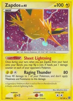 Zapdos — Majestic Dawn — Rare Holo