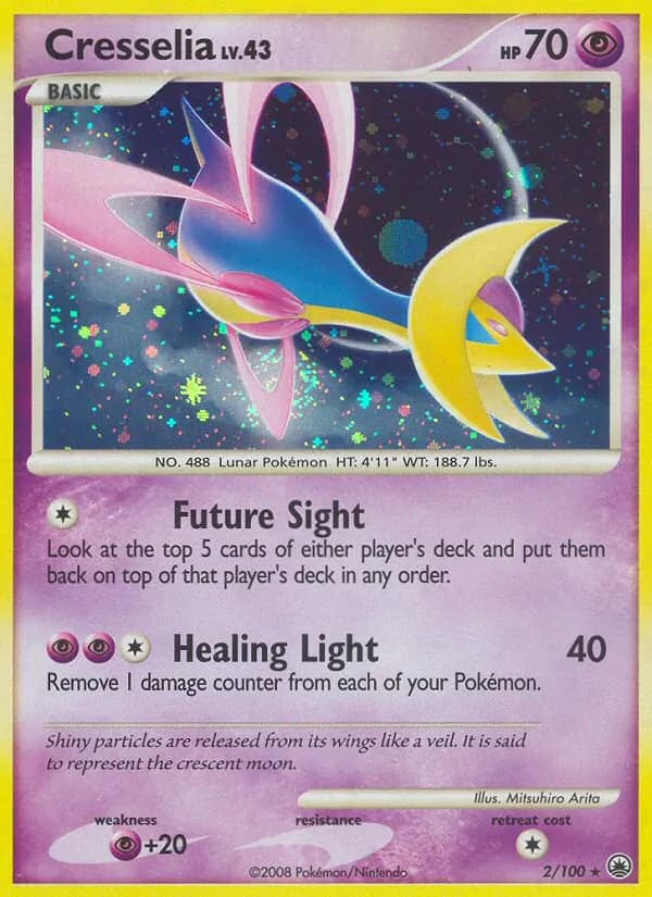 Cresselia — Majestic Dawn, Rare Holo
