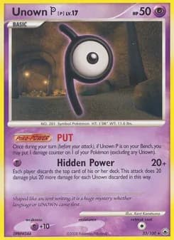 Unown P — Majestic Dawn — Rare