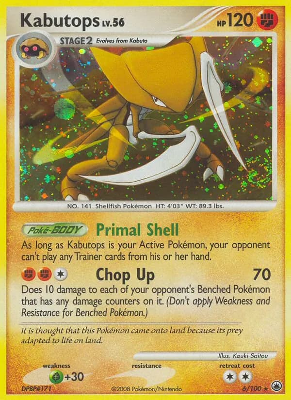Kabutops — Majestic Dawn, Rare Holo