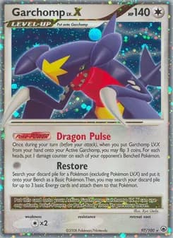 Garchomp — Majestic Dawn — Rare Holo LV.X