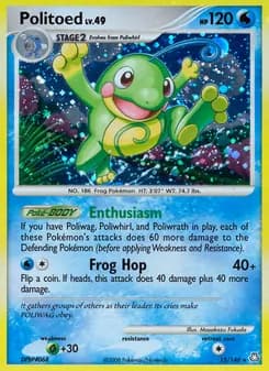 Politoed — Legends Awakened — Rare Holo