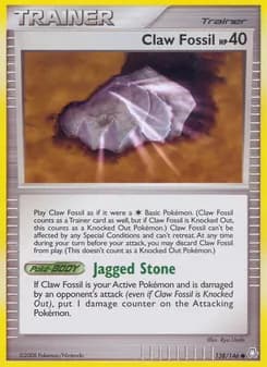 Claw Fossil — Legends Awakened — Common