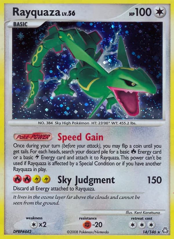 Rayquaza — Legends Awakened, Rare Holo