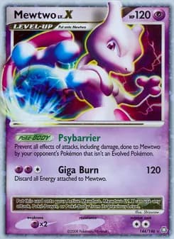 Mewtwo — Legends Awakened — Rare Holo LV.X