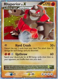Rhyperior — Legends Awakened — Rare Holo LV.X