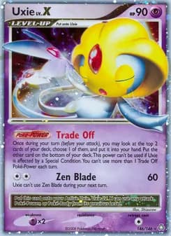 Uxie — Legends Awakened — Rare Holo LV.X