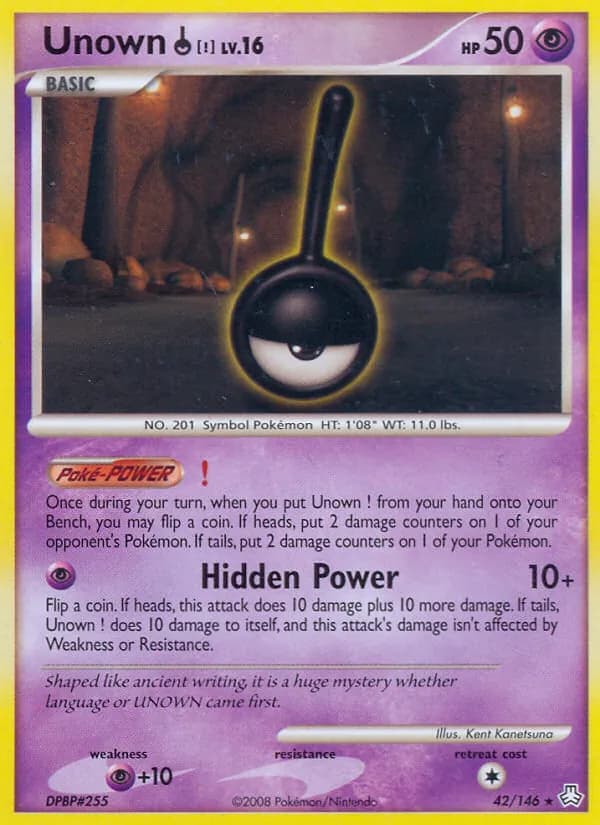Unown ! — Legends Awakened, Rare