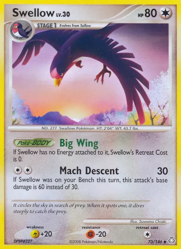 Swellow — Legends Awakened, Uncommon