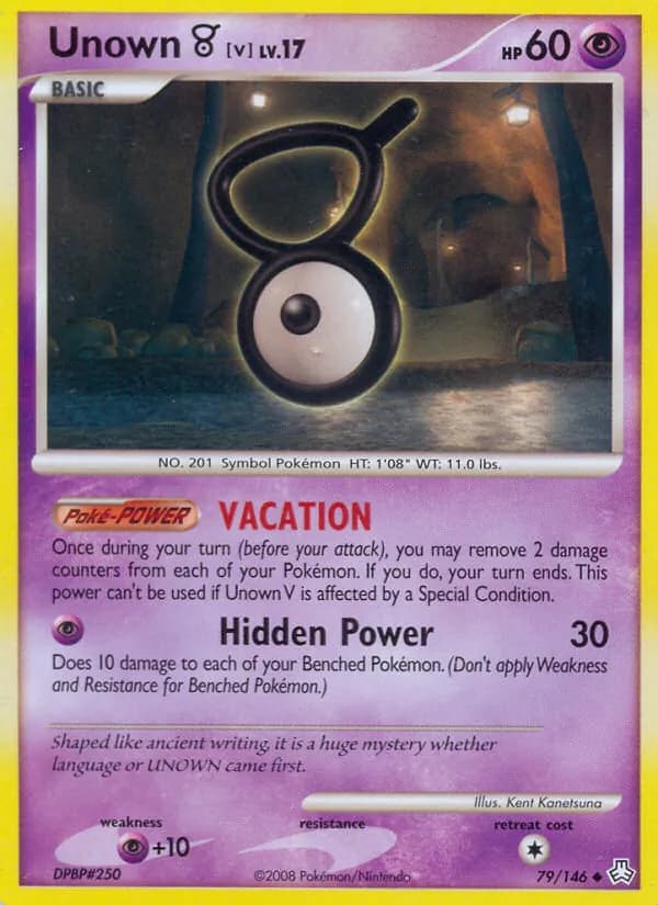 Unown V — Legends Awakened, Uncommon