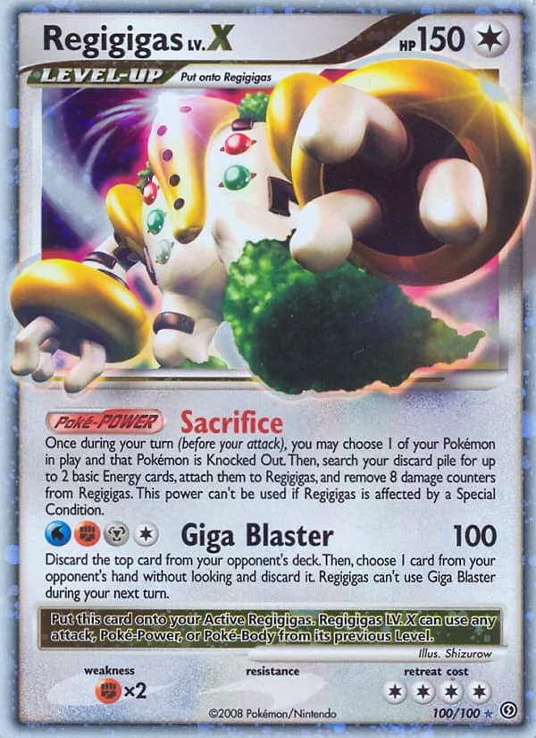 Regigigas — Stormfront, Rare Holo LV.X