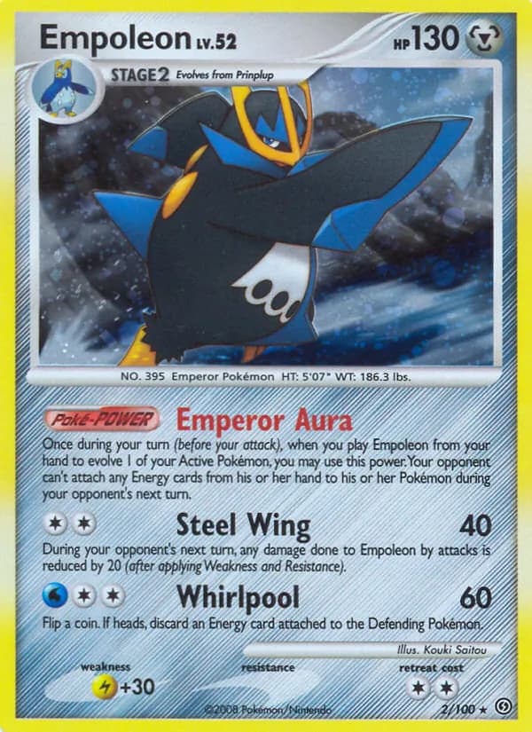 Empoleon — Stormfront, Rare Holo