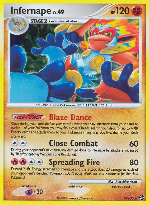 Infernape — Stormfront, Rare Holo