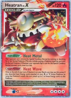 Heatran — Stormfront — Rare Holo LV.X