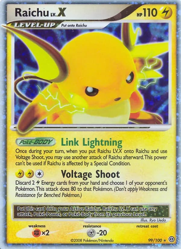 Raichu — Stormfront, Rare Holo LV.X