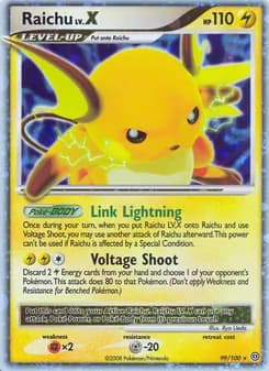 Raichu — Stormfront — Rare Holo LV.X