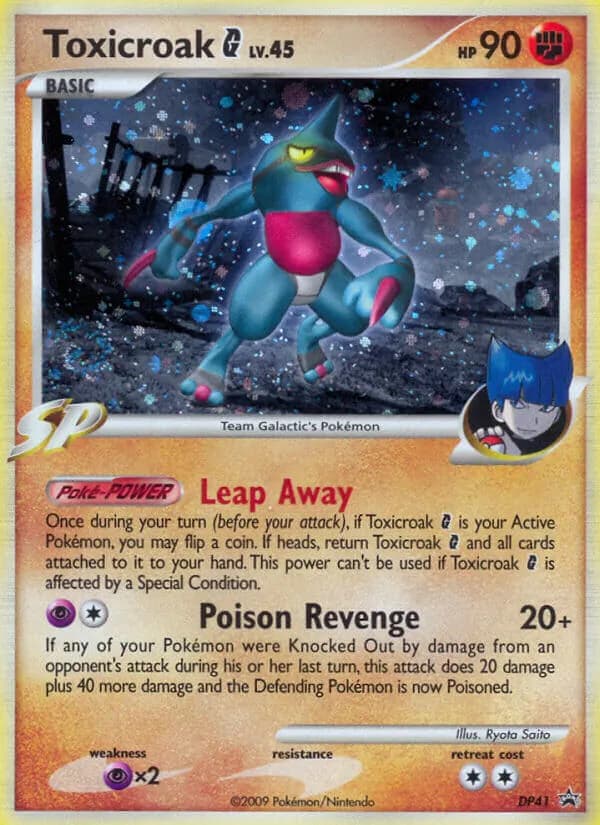 Toxicroak G — DP Black Star Promos, Common