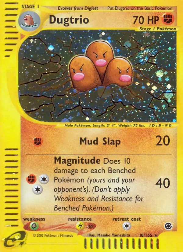 Dugtrio — Expedition Base Set, Rare