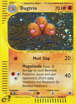 Dugtrio — Expedition Base Set — Rare